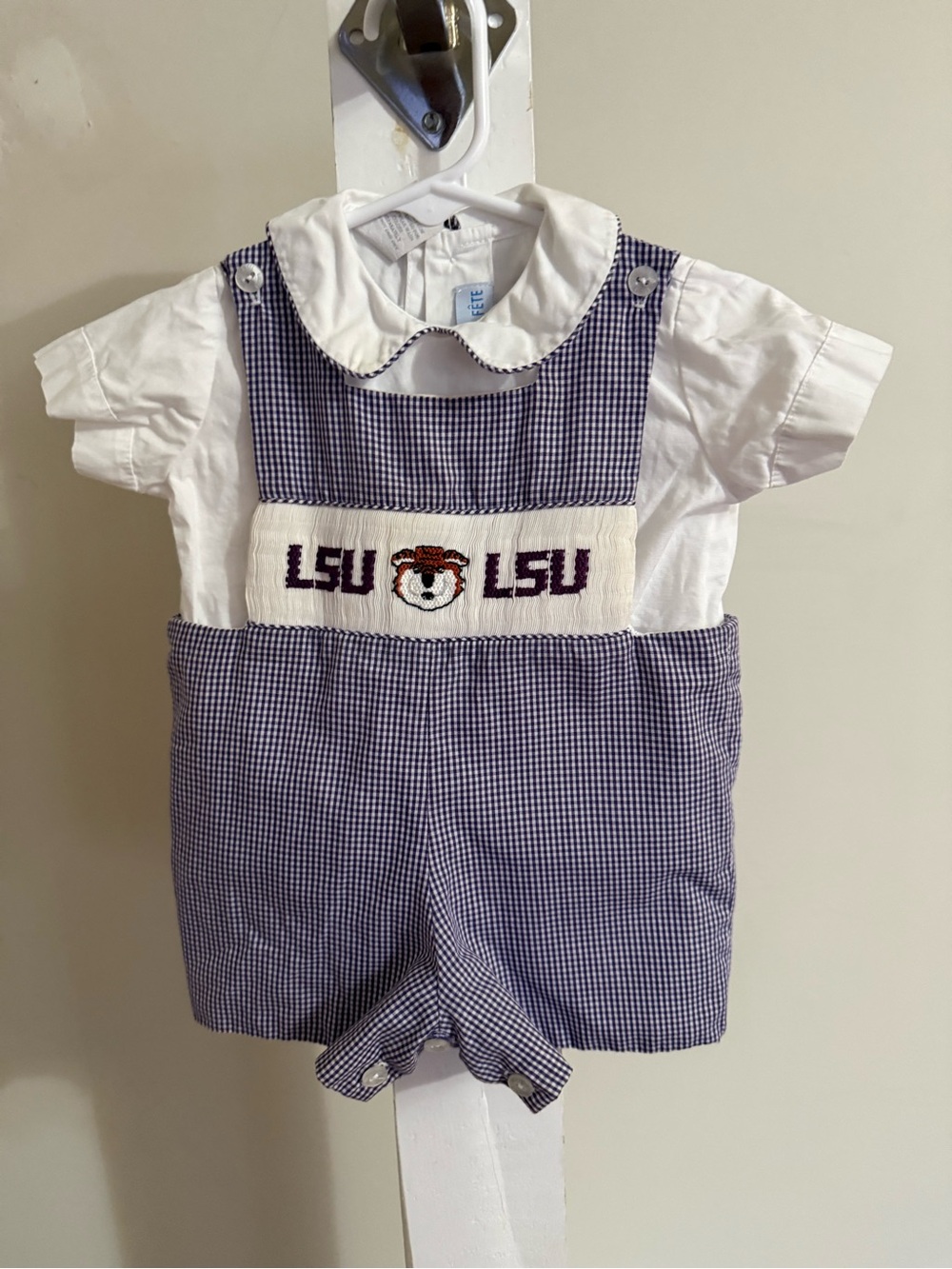 Vive la Fete Smocked LSU Tigers Outfit